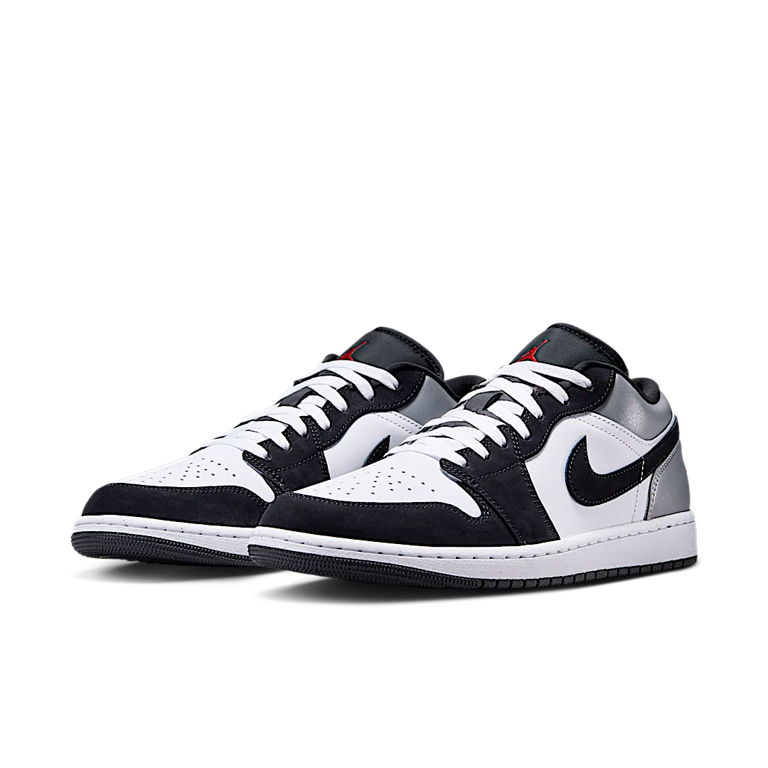 Overkicks - Air Jordan 1 Low SE White Fire Red Black Matte Silver (HF3148-106) - vista trasera