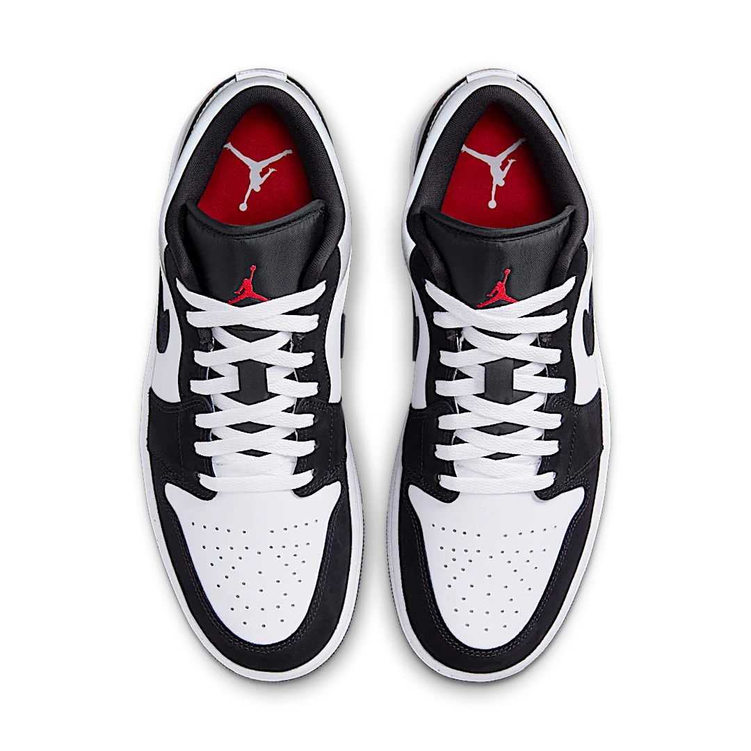 Overkicks - Air Jordan 1 Low SE White Fire Red Black Matte Silver (HF3148-106) - par completo