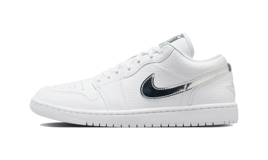 Overkicks - Air Jordan 1 Low SE White Metallic Silver (IQ9381-100) - vista lateral
