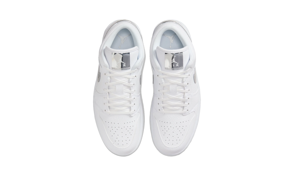 Overkicks - Air Jordan 1 Low SE White Metallic Silver (IQ9381-100) - vista superior