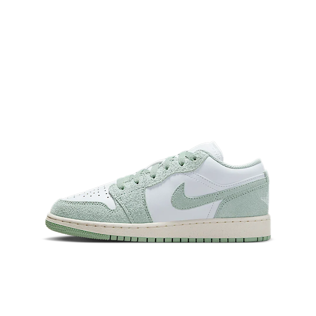 Overkicks - Air Jordan 1 Low SE White Seafoam (GS) (FN9137-131) - vista lateral