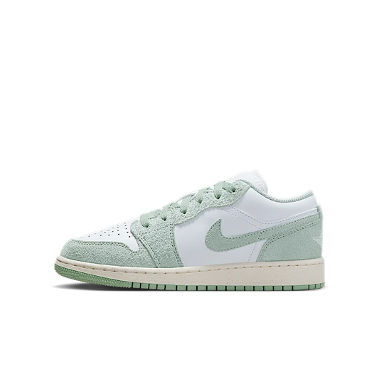Overkicks - Air Jordan 1 Low SE White Seafoam (GS) (FN9137-131) - vista lateral