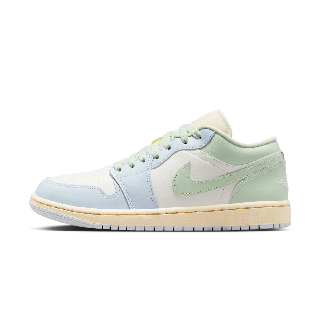 Overkicks - Air Jordan 1 Low Sail Jade Aura (DC0774-108) - vista lateral