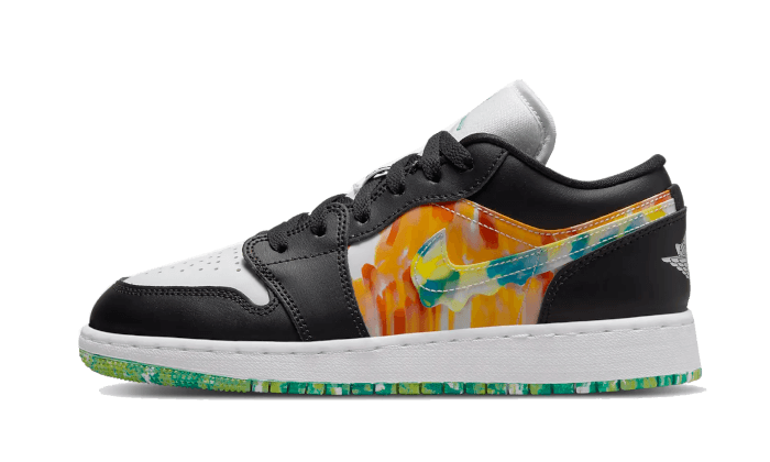 Overkicks - Air Jordan 1 Low Tie Dye (GS) (DJ6252-038) - vista lateral