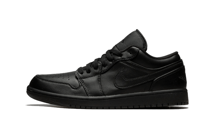 Overkicks - Air Jordan 1 Low Triple Black (553558-093) - vista lateral