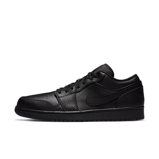 Overkicks - Air Jordan 1 Low Triple Black (553558-091) - vista lateral