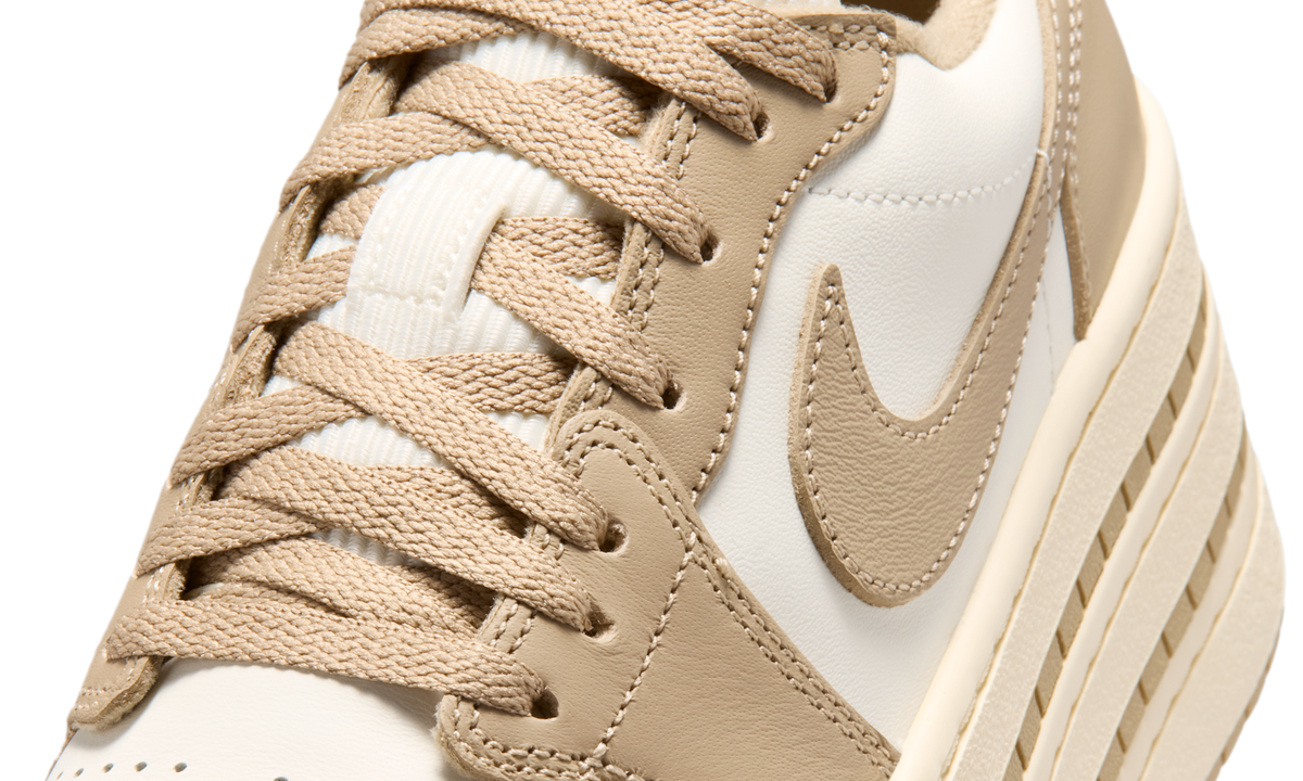 Overkicks - Air Jordan 1 Low Triple Stack Khaki Sail (HV8288-200) - detalle lateral interior