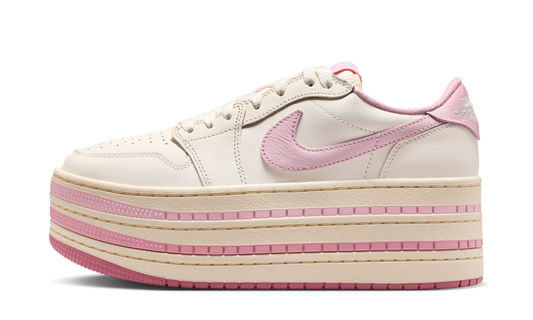Overkicks - Air Jordan 1 Low Triple Stack Pale Ivory Iced Carmine (HV8288-101) - vista lateral