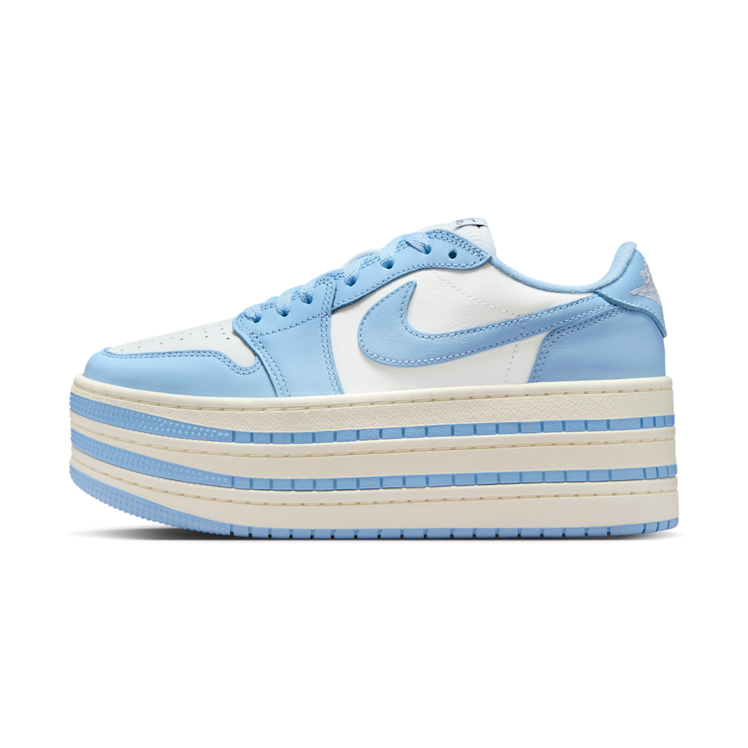Overkicks - Air Jordan 1 Low Triple Stack Psychic Blue White (HV8288-402) - vista lateral