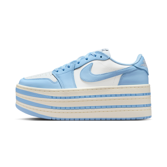 Overkicks - Air Jordan 1 Low Triple Stack Psychic Blue White (HV8288-402) - vista lateral