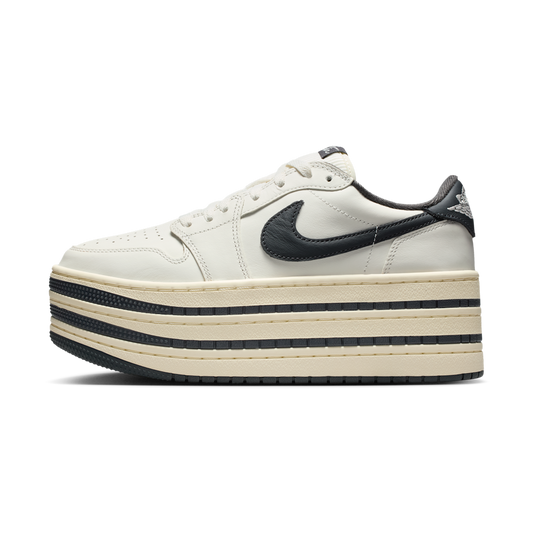 Overkicks - Air Jordan 1 Low Triple Stack Sail Coconut Milk (HV8288-100) - vista lateral