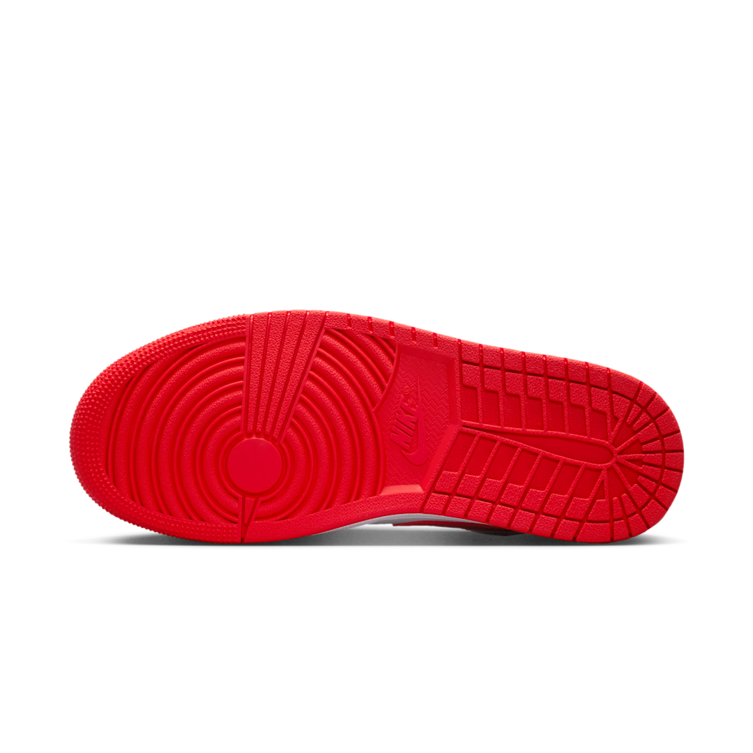 Overkicks - Air Jordan 1 Low White Chile Red (DC0774-110) - detalle suela