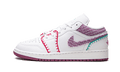 Air Jordan 1 Low White Light Bordeaux (GS)