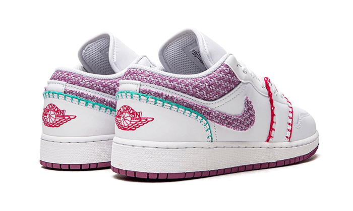 Overkicks - Air Jordan 1 Low White Light Bordeaux (GS) (DM9037-100) - imagen 3