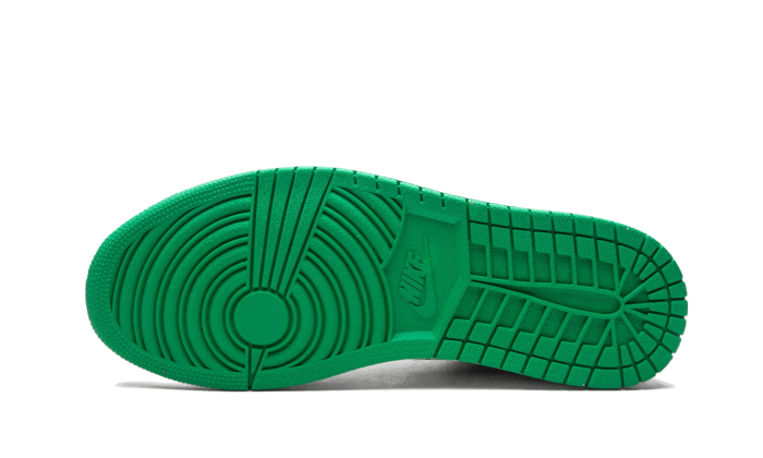 Overkicks - Air Jordan 1 Low White Lucky Green Black (553558-129) - detalle suela