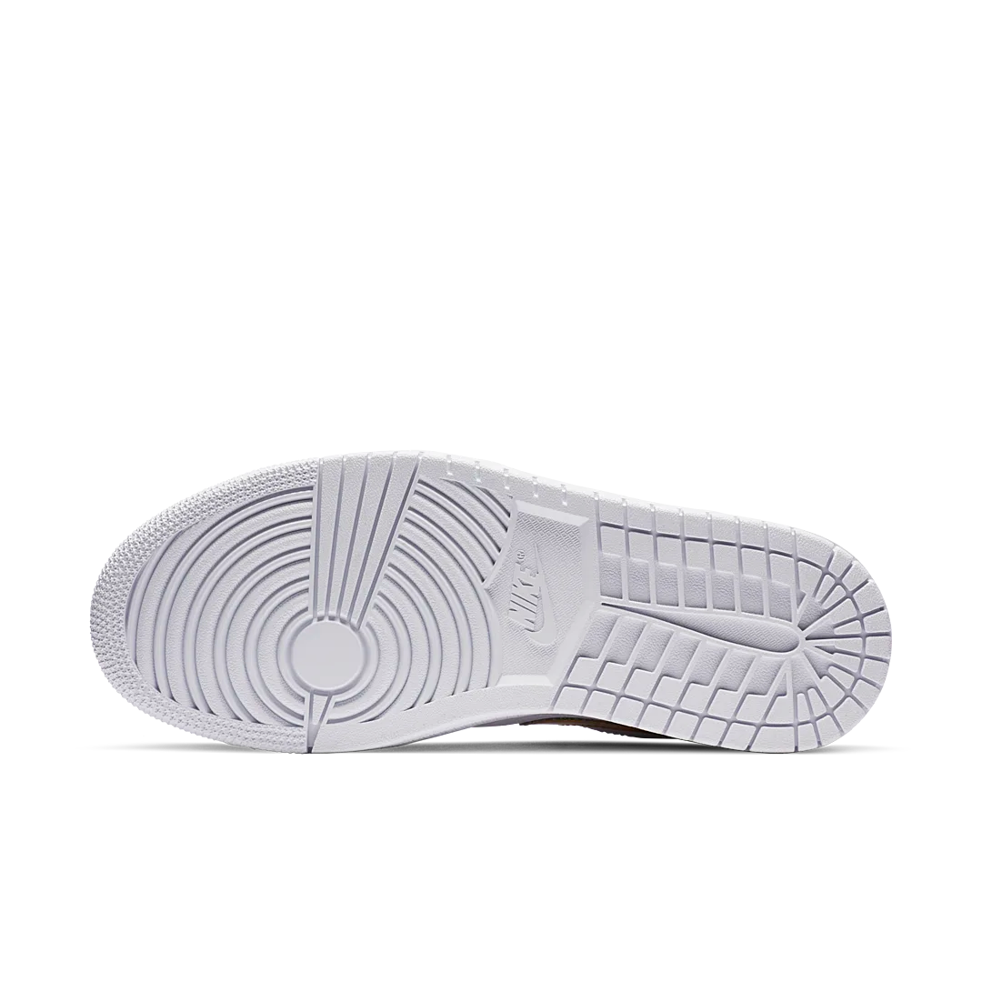 Overkicks - Air Jordan 1 Low White Metallic Gold (CZ4776-100) - detalle suela