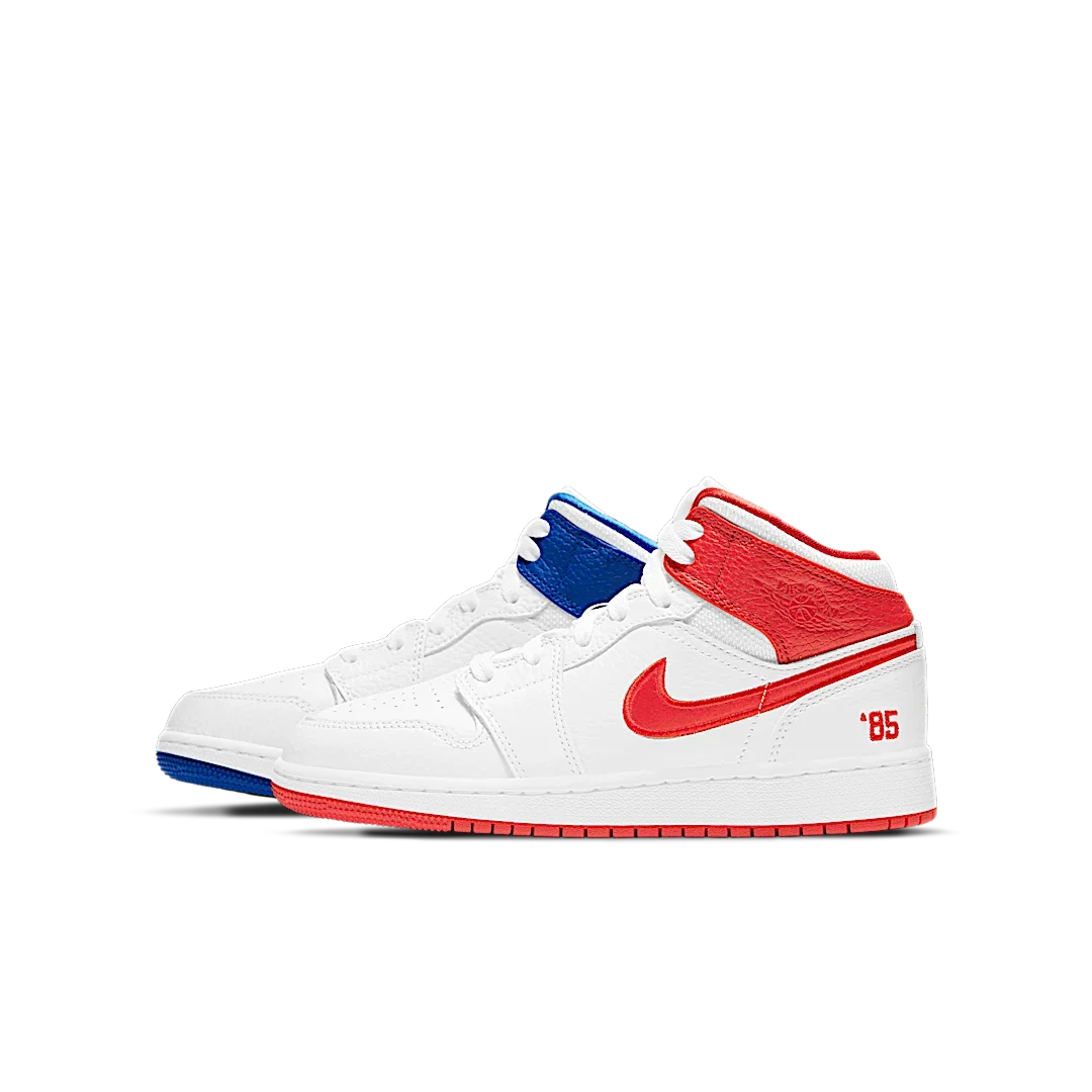 Overkicks - Air Jordan 1 Mid '85 (GS) (DH0200-100) - vista lateral