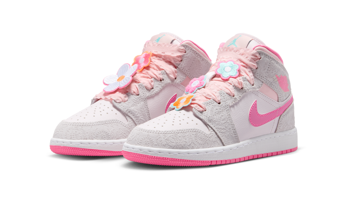 Overkicks - Air Jordan 1 Mid ALT SE Spring Flowers (GS) (II0592-001) - imagen 2