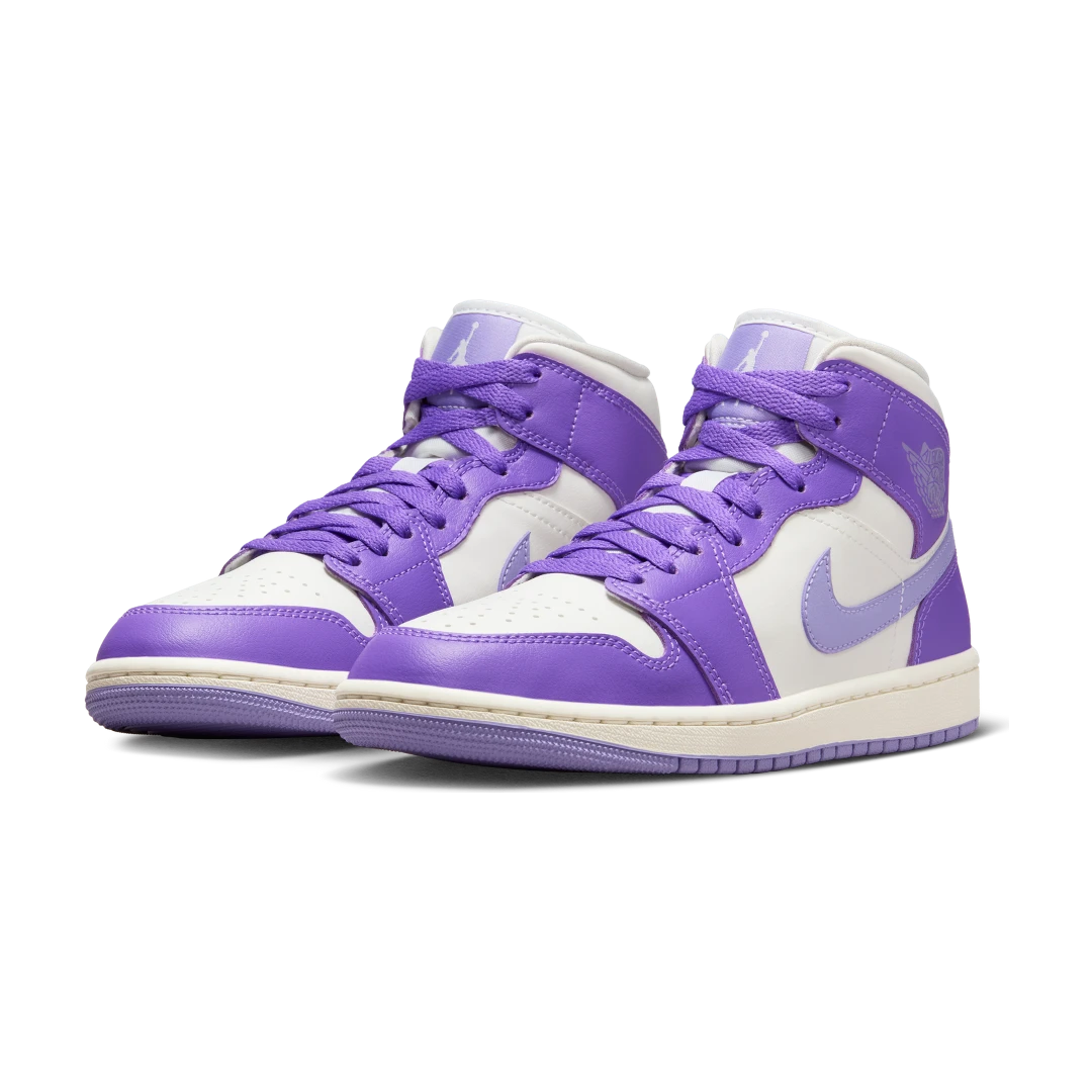 Overkicks - Air Jordan 1 Mid Action Grape (BQ6472-504) - vista trasera