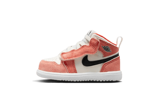 Overkicks - Air Jordan 1 Mid Alt SE Orange Suede (TD) (DZ4469-800) - vista lateral