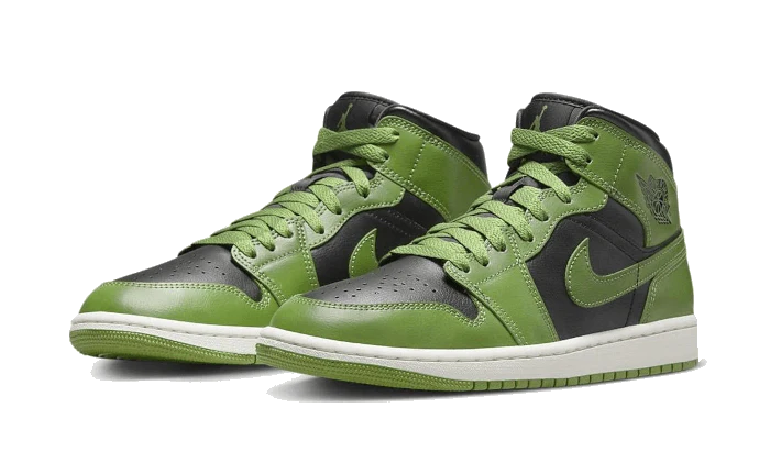 Overkicks - Air Jordan 1 Mid Altitude Green (BQ6472-031) - vista trasera