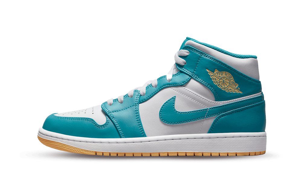 Overkicks - Air Jordan 1 Mid Aquatone (DQ8426-400 / DQ8423-400) - vista lateral