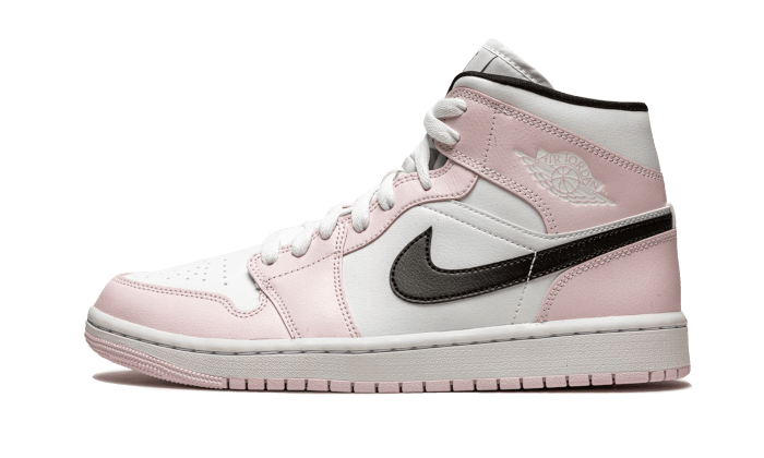 Overkicks - Air Jordan 1 Mid Barely Rose (BQ6472-500) - vista lateral