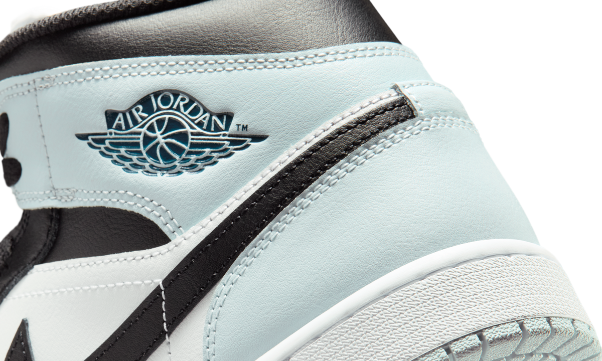 Overkicks - Air Jordan 1 Mid Black Aura Squadron Blue (DQ8426-002) - detalle