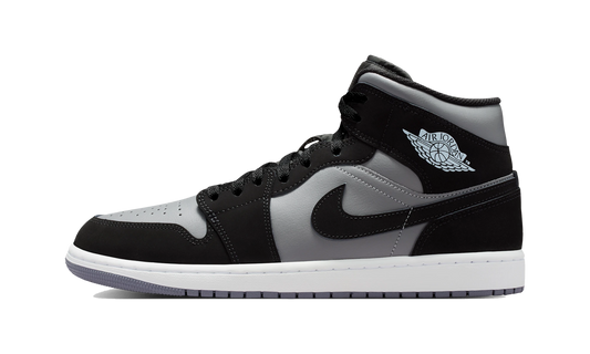 Overkicks - Air Jordan 1 Mid Black Cool Grey Light Armoury Blue (IU7672-001) - vista lateral