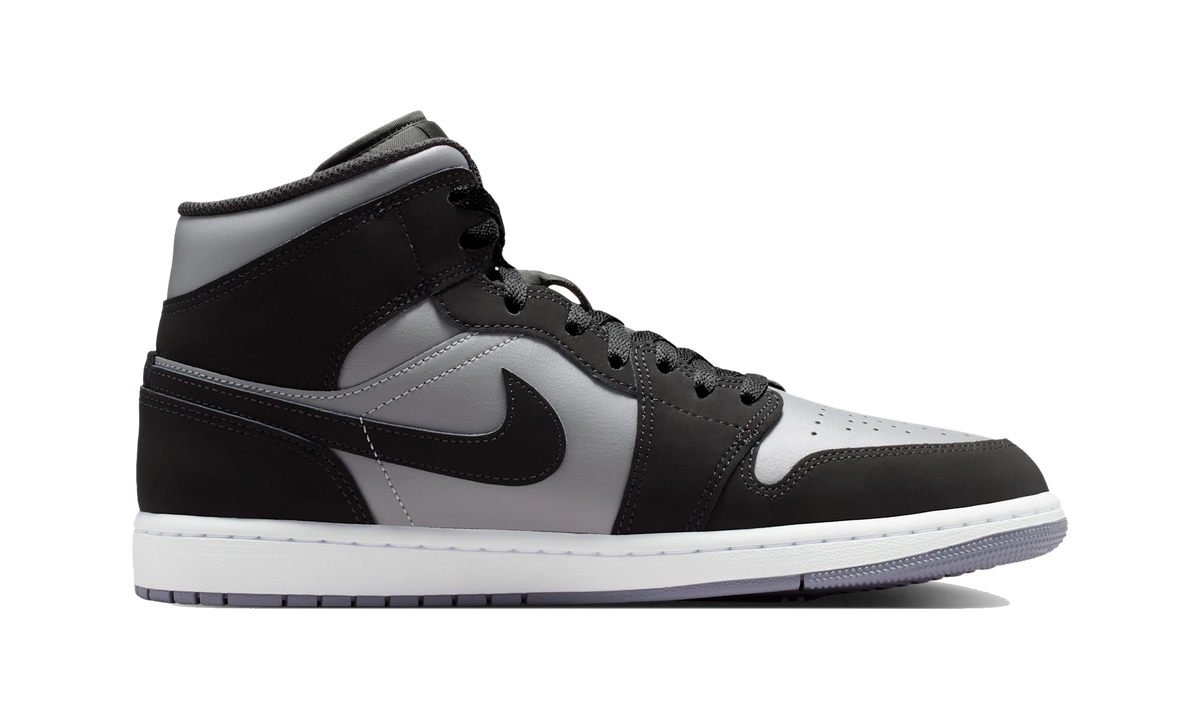 Overkicks - Air Jordan 1 Mid Black Cool Grey Light Armoury Blue (IU7672-001) - detalle suela