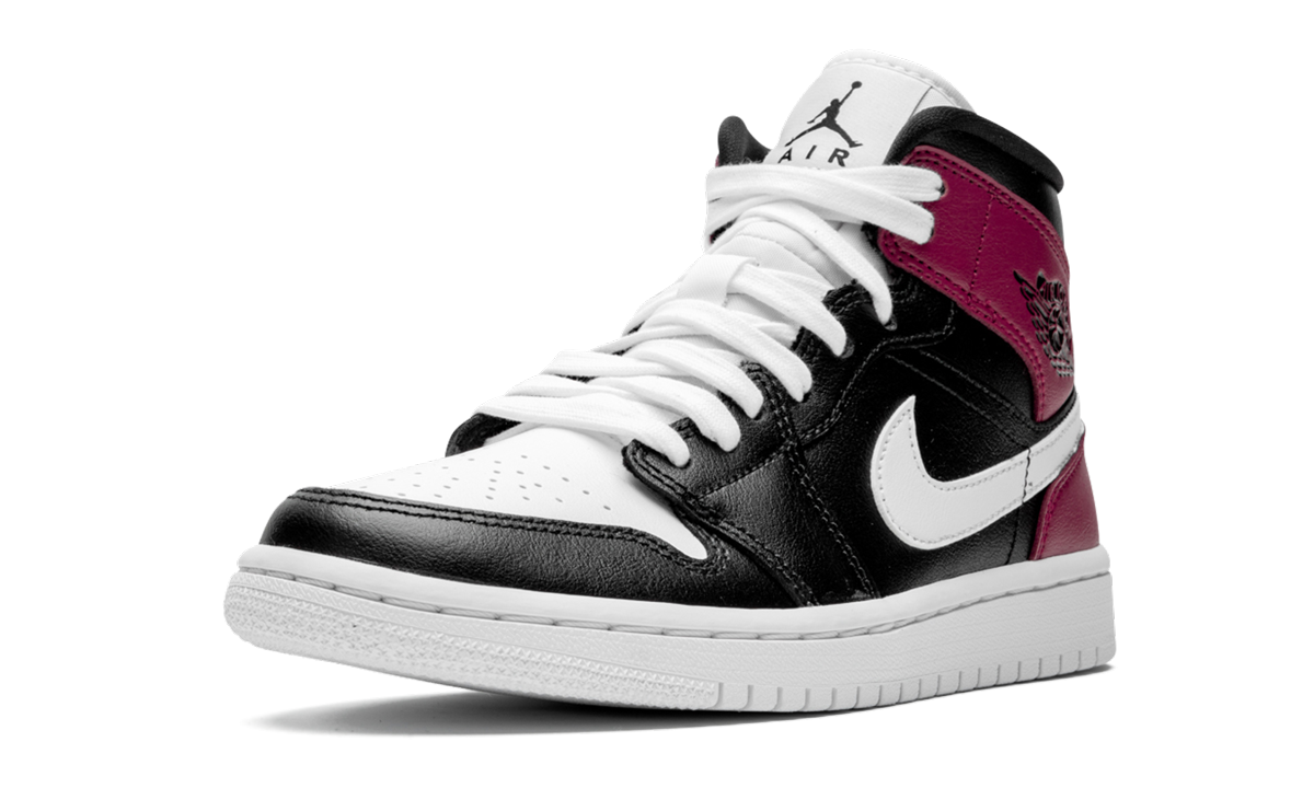 Overkicks - Air Jordan 1 Mid Black Noble Red (BQ6472-016) - detalle suela