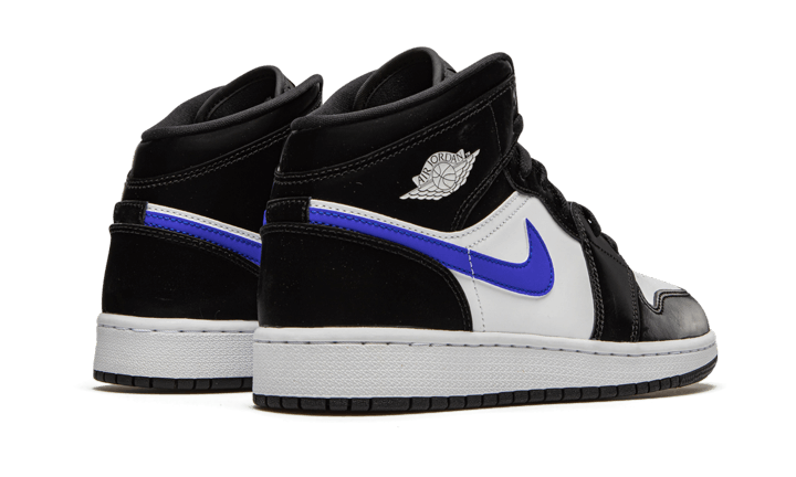 Overkicks - Air Jordan 1 Mid Black Racer Blue White (GS) (554725-084) - imagen 3