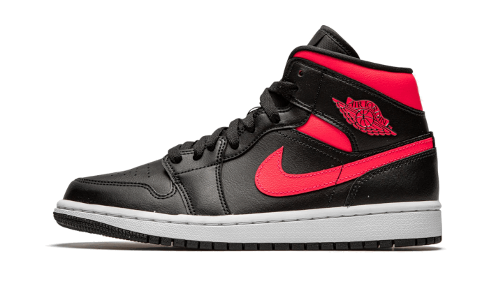 Overkicks - Air Jordan 1 Mid Black Siren Red (BQ6472-004) - vista lateral