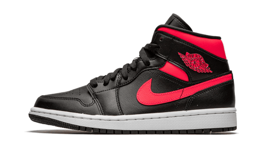 Overkicks - Air Jordan 1 Mid Black Siren Red (BQ6472-004) - vista lateral