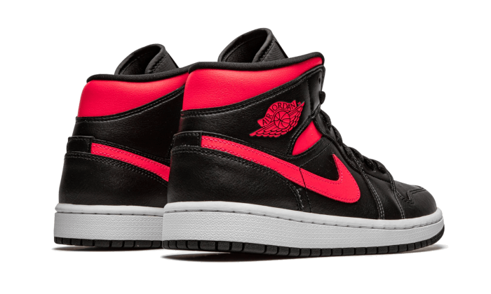 Overkicks - Air Jordan 1 Mid Black Siren Red (BQ6472-004) - par completo
