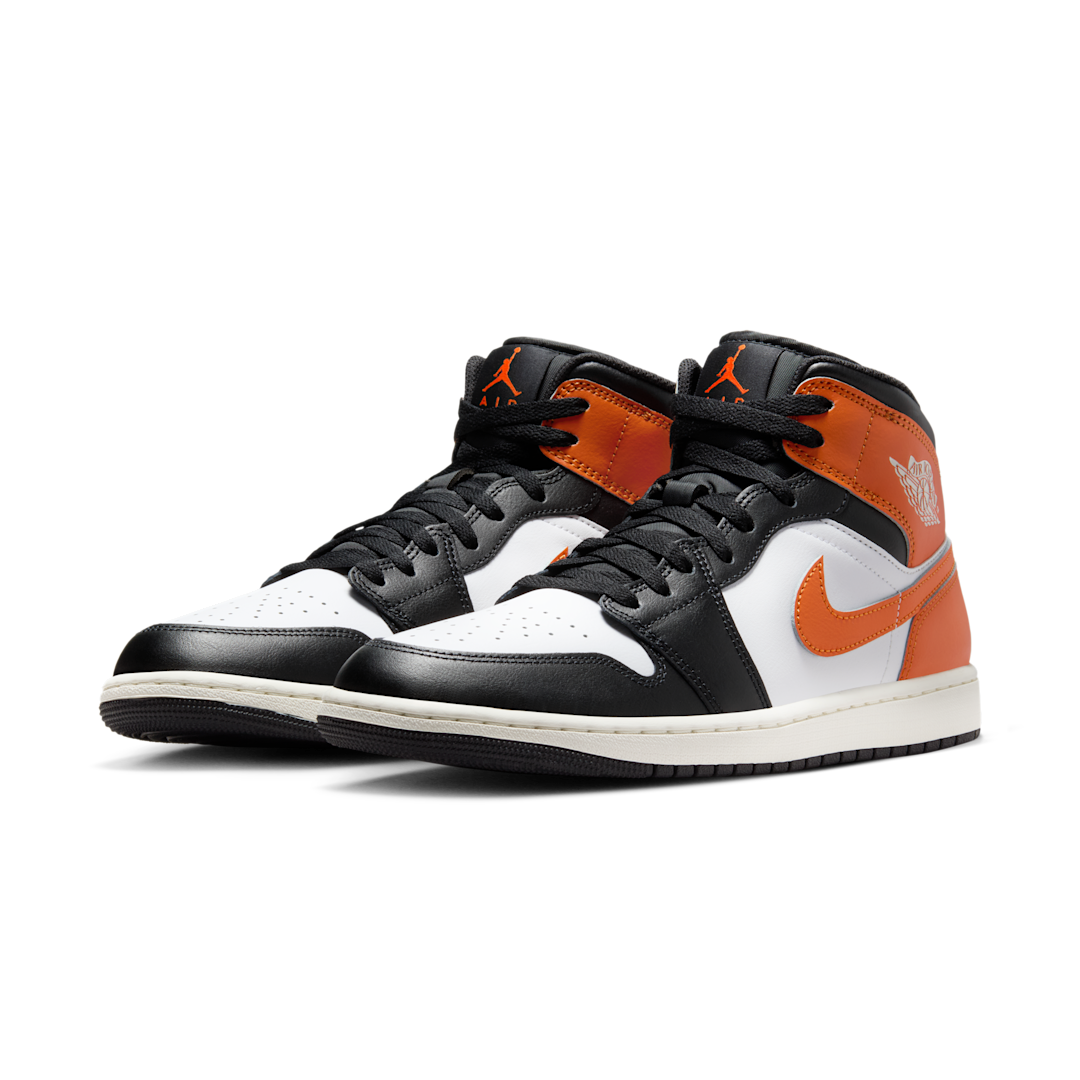 Overkicks - Air Jordan 1 Mid Black Toe Starfish (DQ8426-801) - vista trasera