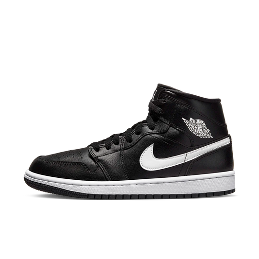 Overkicks - Air Jordan 1 Mid Black White (DV0991-001) - vista lateral