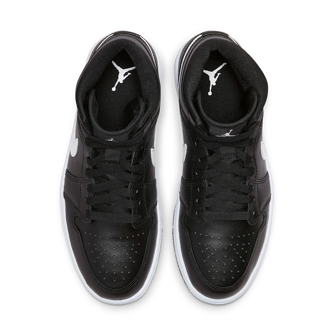Overkicks - Air Jordan 1 Mid Black White (DV0991-001) - par completo