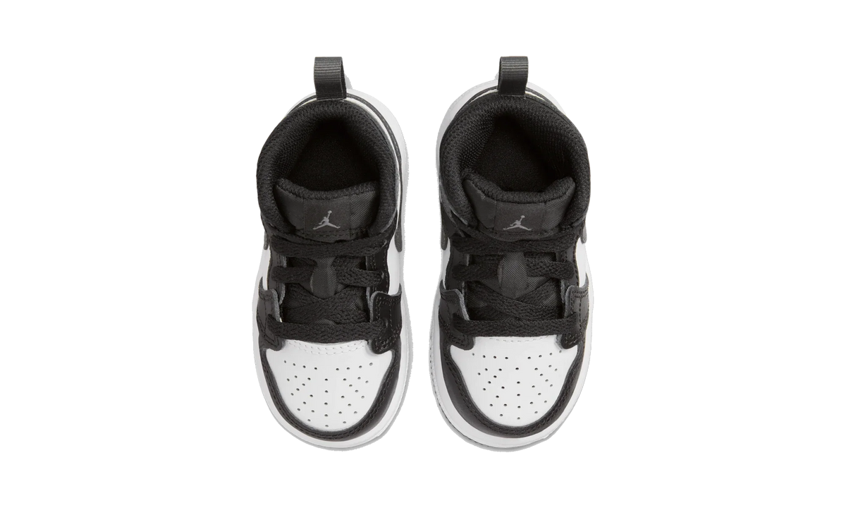Overkicks - Air Jordan 1 Mid Black White Iron Grey (TD) (DQ8425-001) - imagen 5
