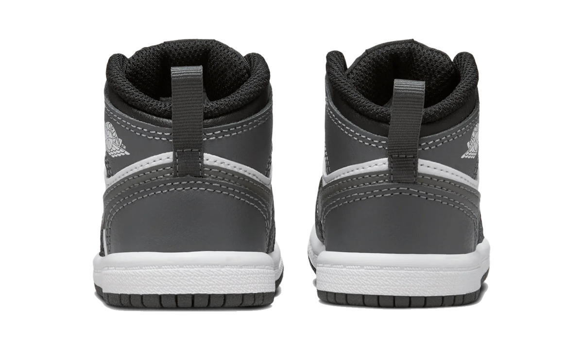 Overkicks - Air Jordan 1 Mid Black White Iron Grey (TD) (DQ8425-001) - imagen 6