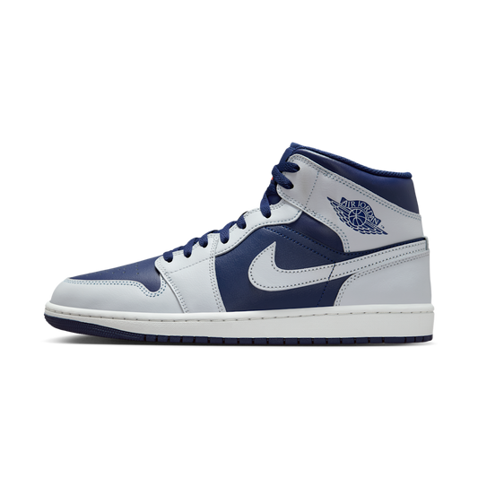 Overkicks - Air Jordan 1 Mid Blue Void (DQ8426-403) - vista lateral