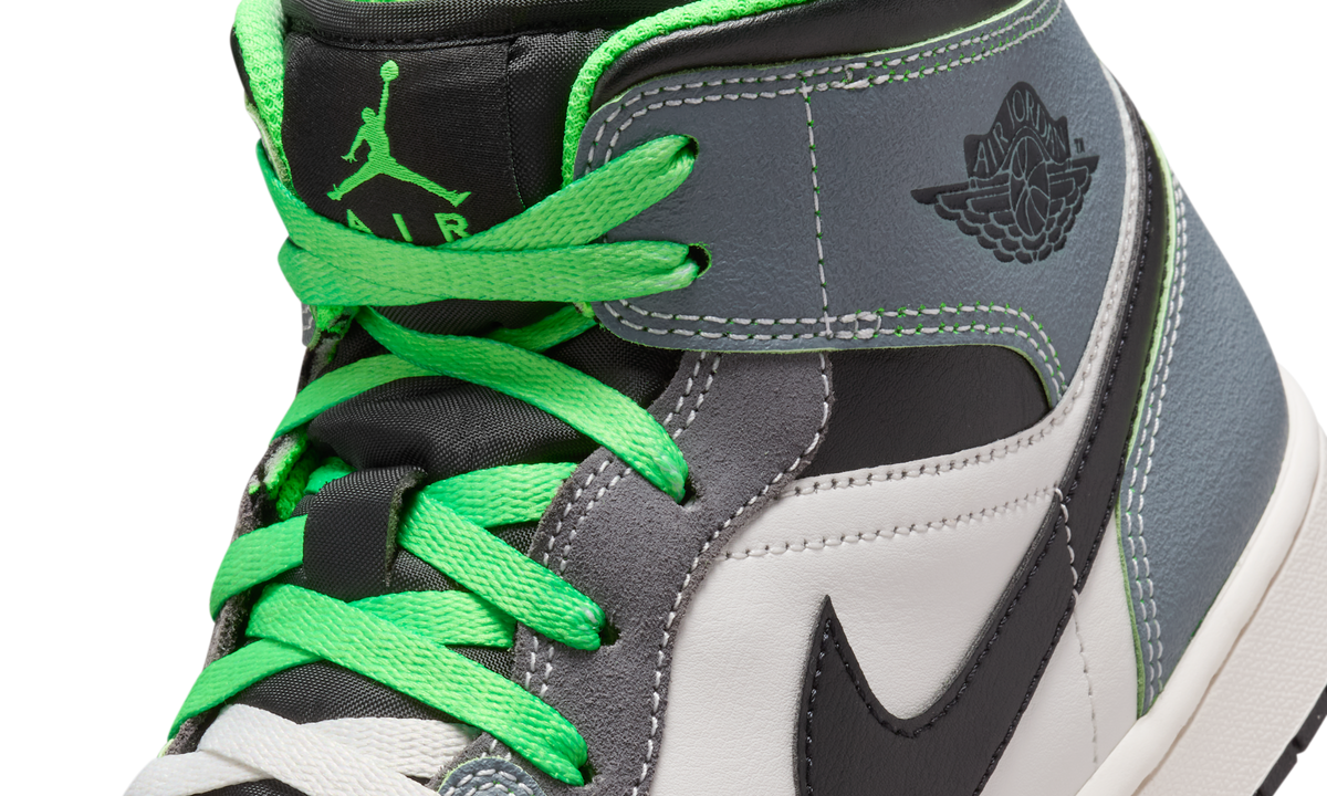 Overkicks - Air Jordan 1 Mid Casa 93 Seine-Saint-Denis (HQ3829-001) - detalle lateral interior