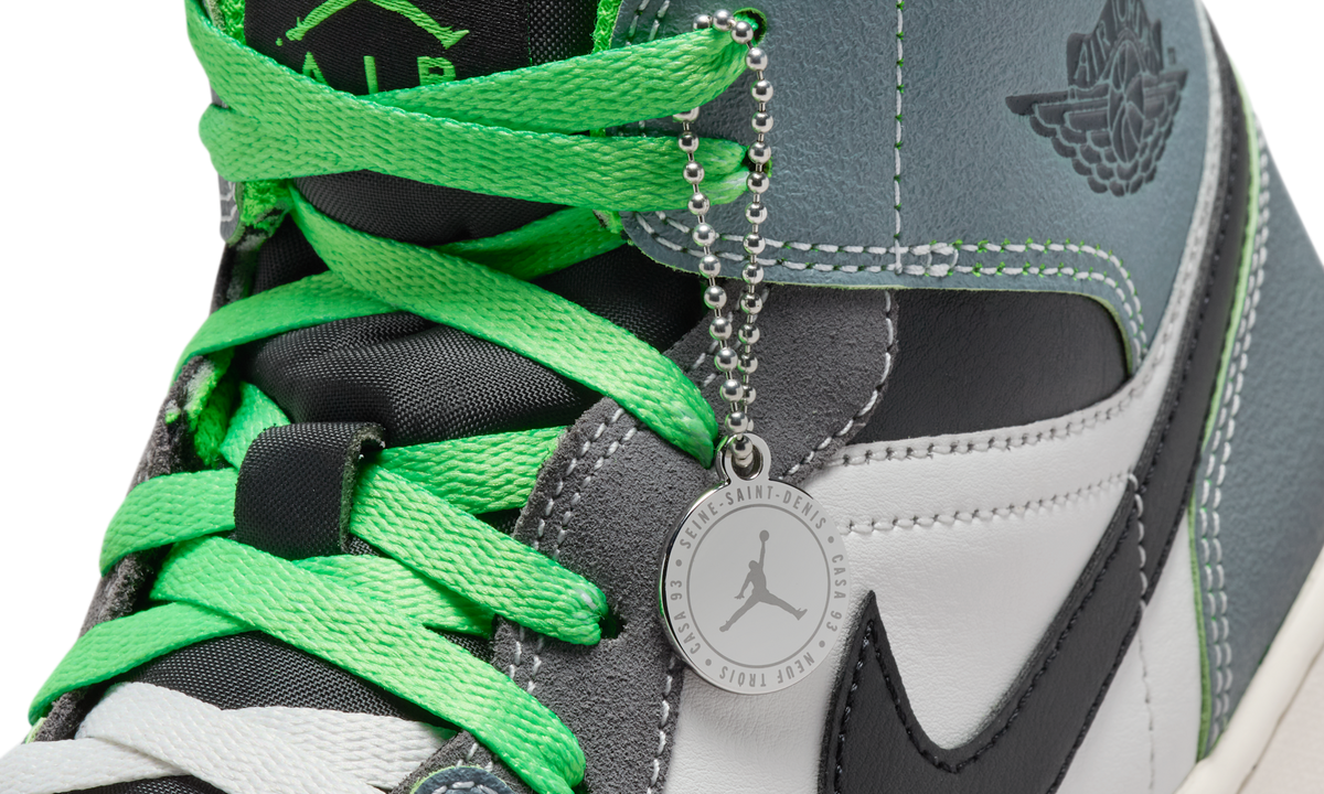 Overkicks - Air Jordan 1 Mid Casa 93 Seine-Saint-Denis (HQ3829-001) - detalle