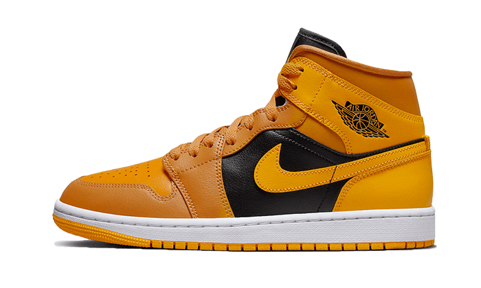 Overkicks - Air Jordan 1 Mid Chutney Taxi (BQ6472-700) - vista lateral