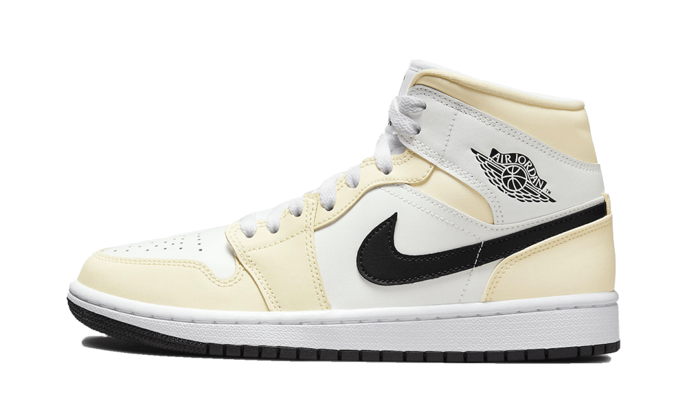 Overkicks - Air Jordan 1 Mid Coconut Milk (BQ6472-121) - vista lateral