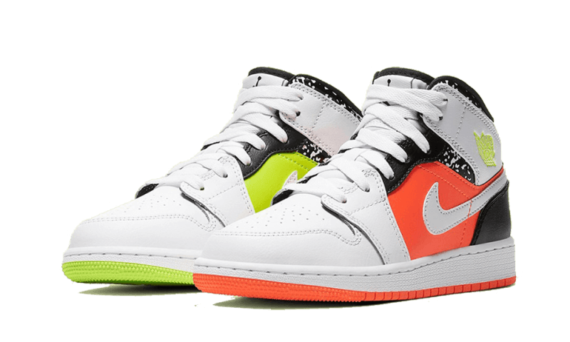 Overkicks - Air Jordan 1 Mid Composition Notebook (GS) (554725-870) - imagen 2