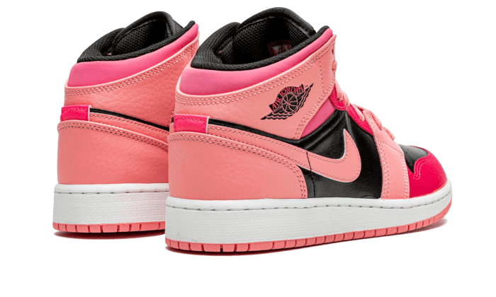 Overkicks - Air Jordan 1 Mid Coral Chalk (GS) (554725-662) - imagen 3