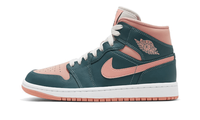 Overkicks - Air Jordan 1 Mid Dark Teal Green (BQ6472-308) - vista lateral