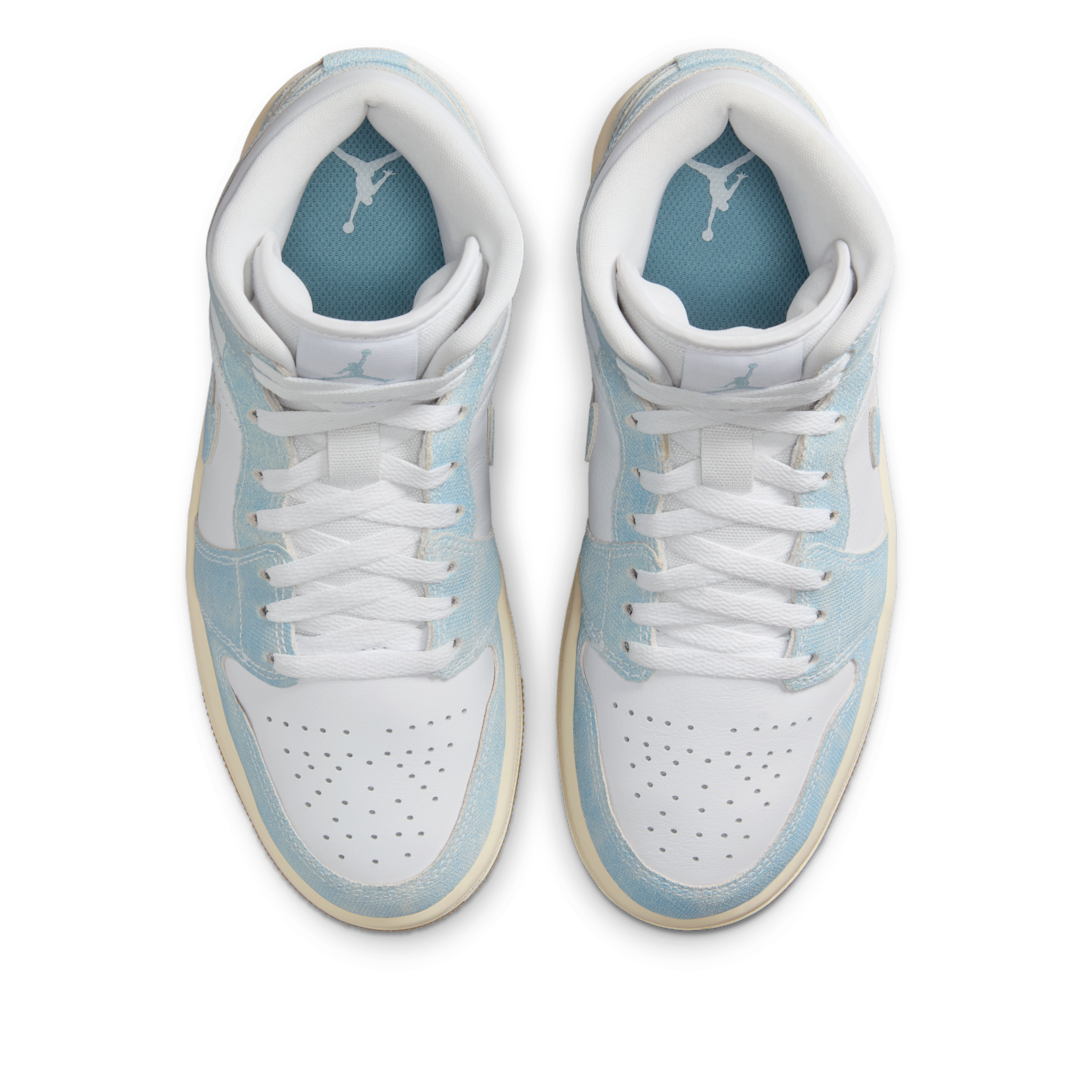 Overkicks - Air Jordan 1 Mid Denim (HQ2005-100) - par completo