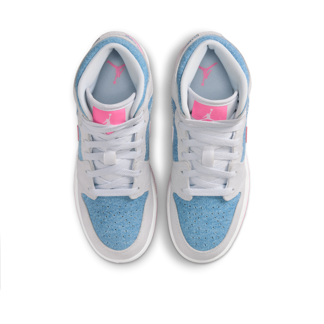 Overkicks - Air Jordan 1 Mid Denim Sequin (GS) (HQ1999-400) - imagen 3